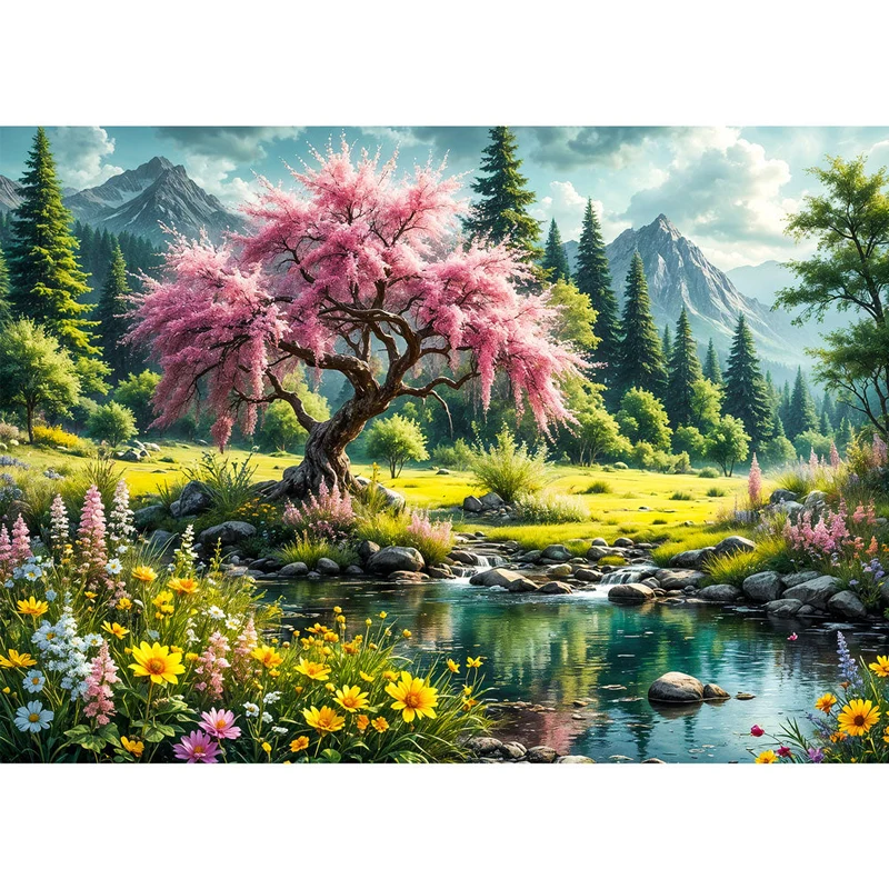 5D Diamond Painting – Whispering Blossom