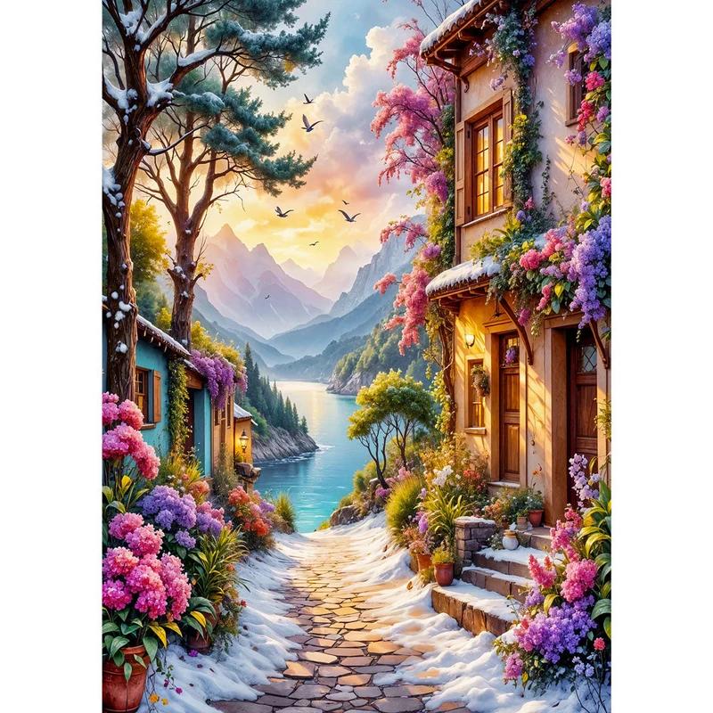 5D Diamond Painting – Pfad zum Licht