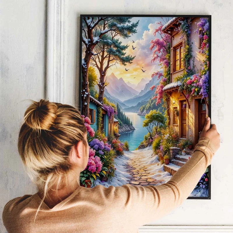5D Diamond Painting – Pfad zum Licht