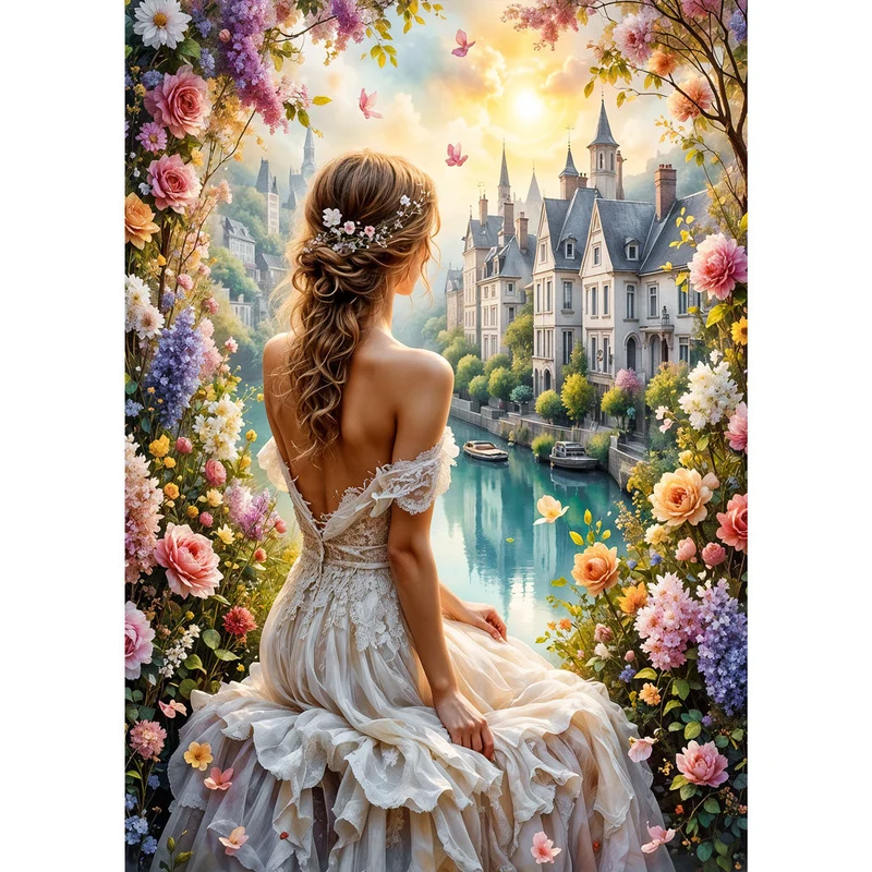 5D Diamond Painting – Princess of the Blooming River