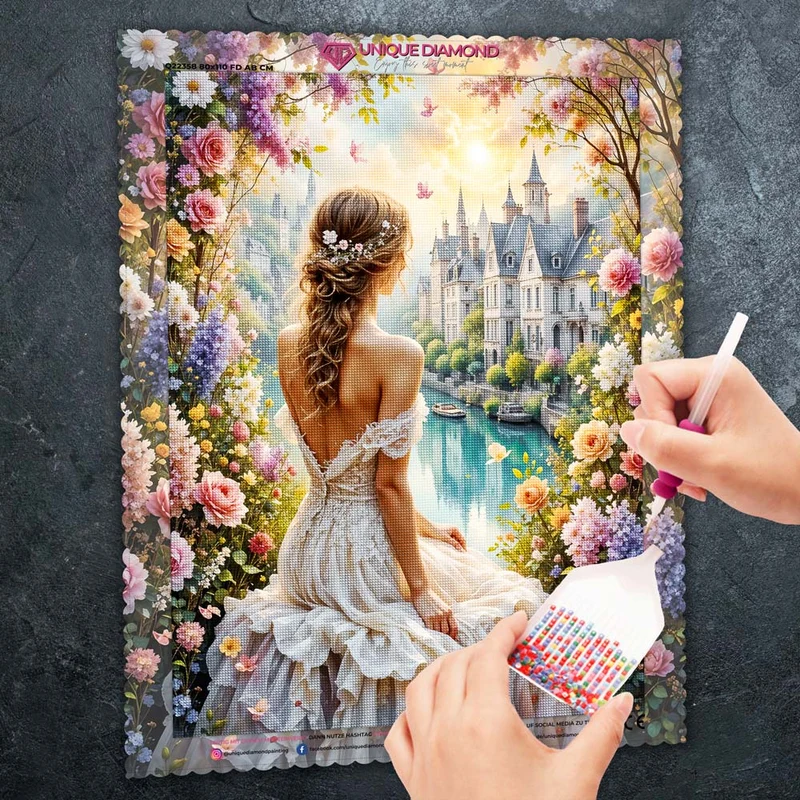 5D Diamond Painting – Princess of the Blooming River