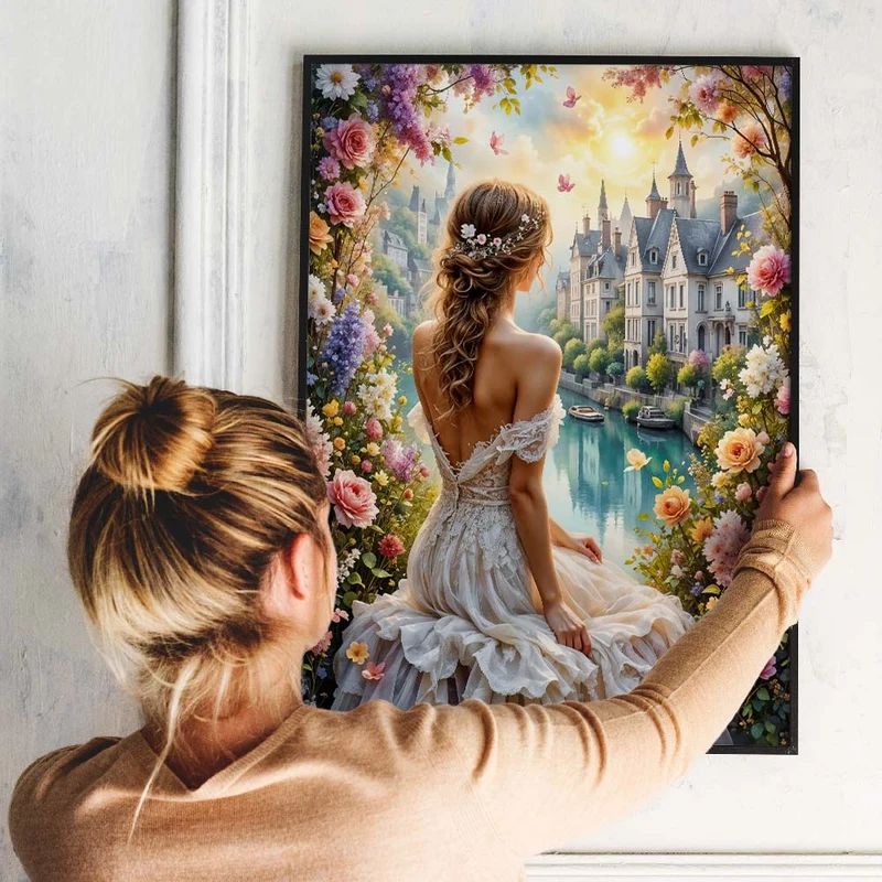 5D Diamond Painting – Princess of the Blooming River