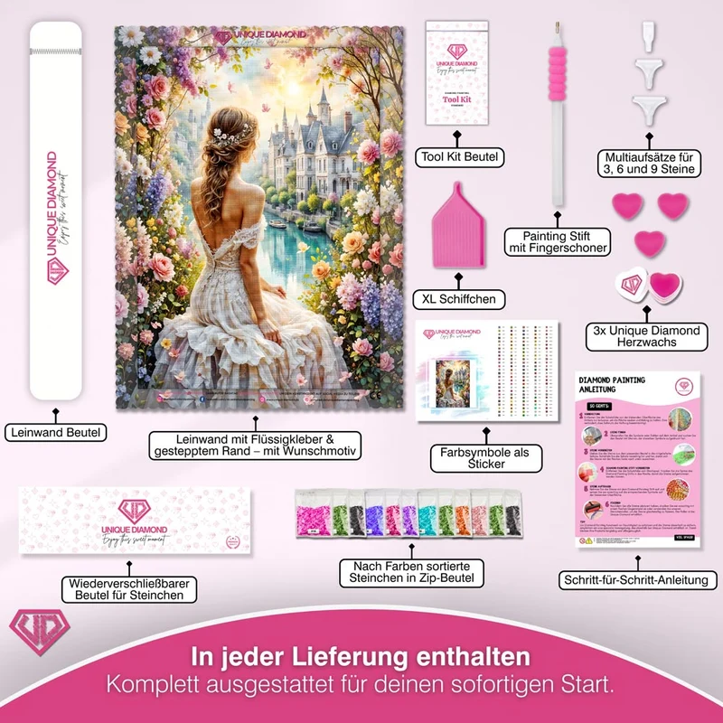 5D Diamond Painting – Princess of the Blooming River