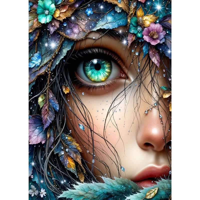 5D Diamond Painting – Eye of the Forest Soul