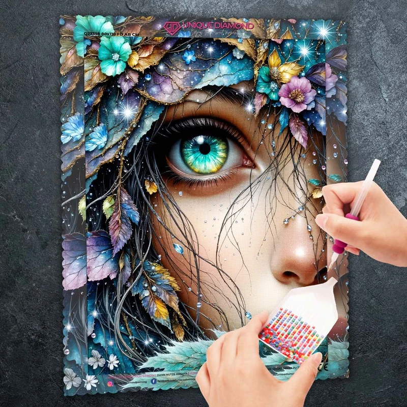 5D Diamond Painting – Eye of the Forest Soul