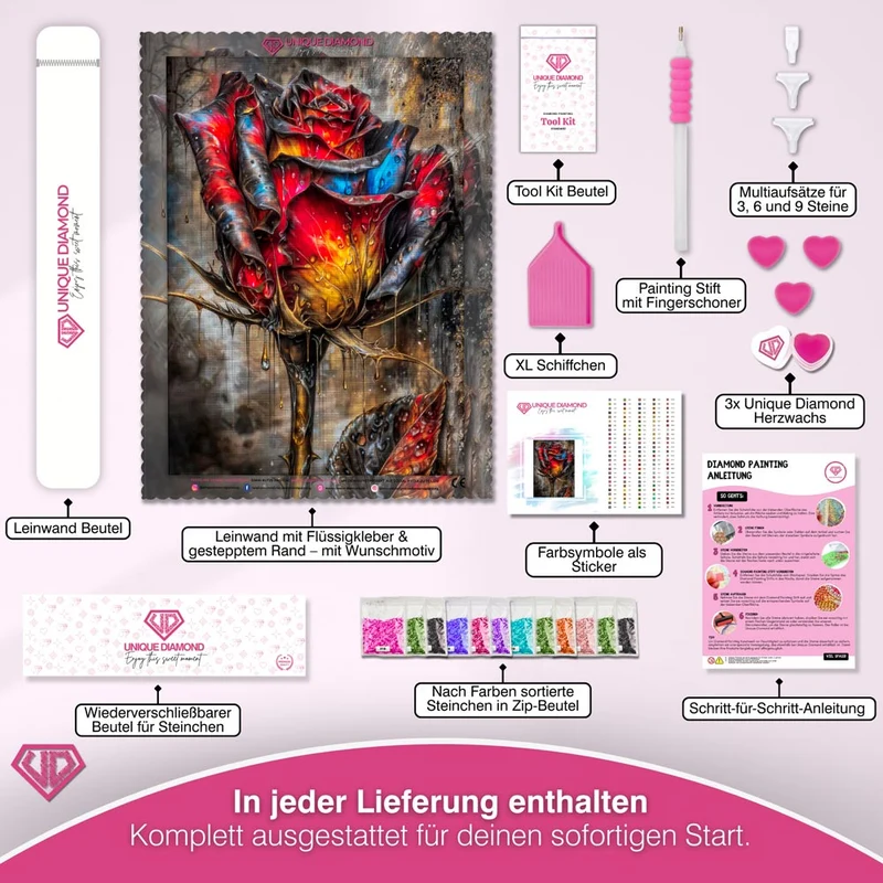 5D Diamond Painting – Ember Rose