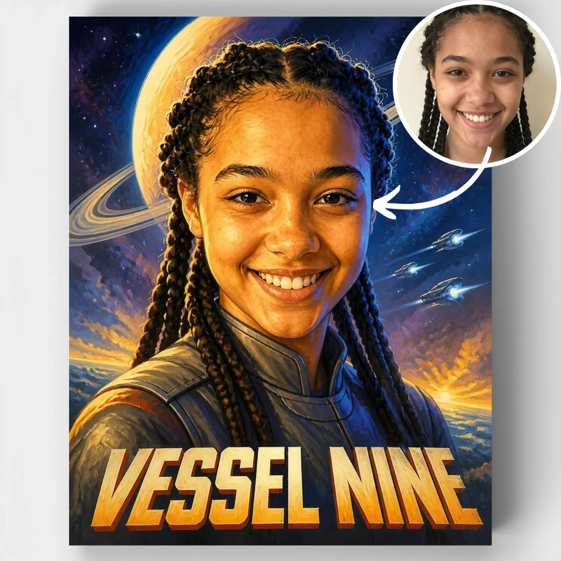 Sci-Fi Movie Poster - Custom Paint by Numbers Kit