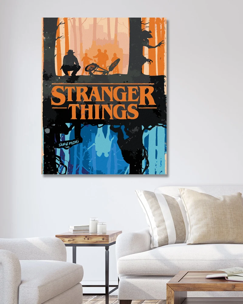 Diamond painting - STRANGER THINGS - KOPFÜBER
