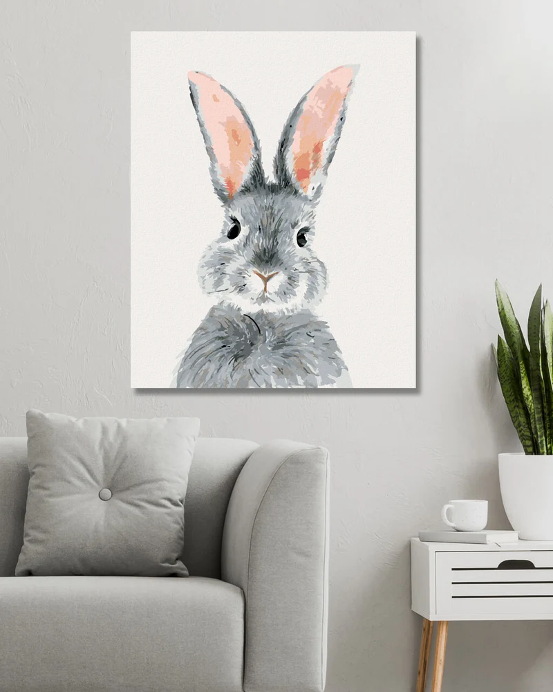 Diamond painting - GRAUES KANINCHEN