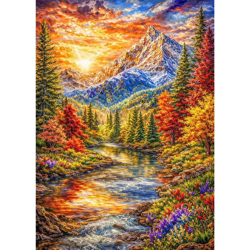 5D Diamond Painting – Emberpeak Serenity
