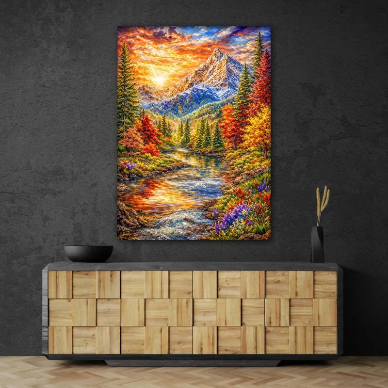5D Diamond Painting – Emberpeak Serenity
