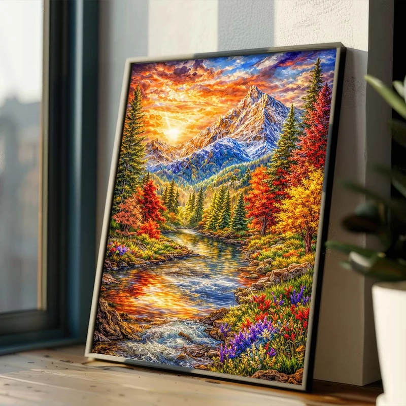 5D Diamond Painting – Emberpeak Serenity