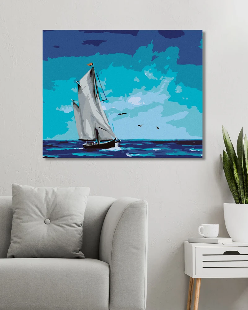 Diamond painting - SEGELSCHIFF AUF SEE (D. RUSTY RUST)