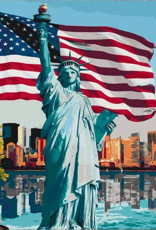 Malen nach Zahlen Freiheitsstatue Amerika