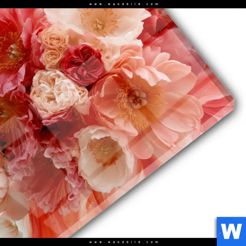 Acrylglasbild | Florale Explosion | Quadrat