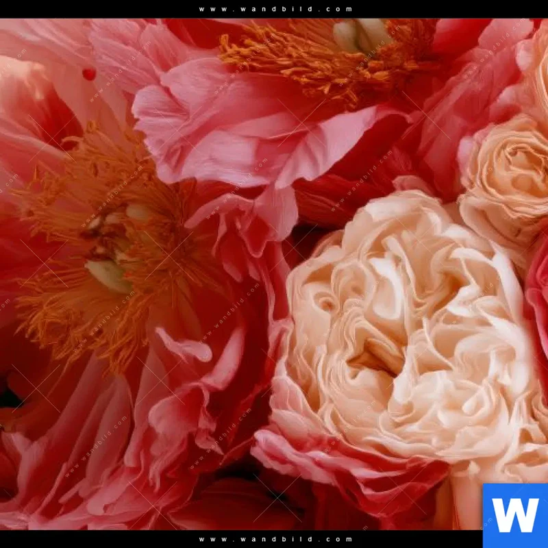 Acrylglasbild | Florale Explosion | Quadrat