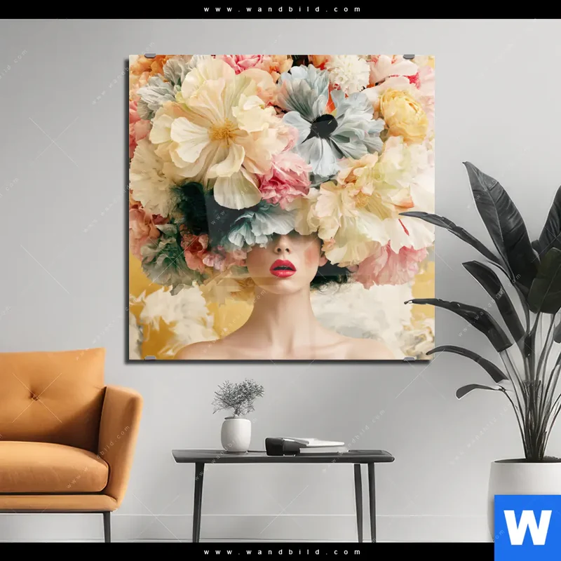 Acrylglasbild | Florale Diva | Quadrat
