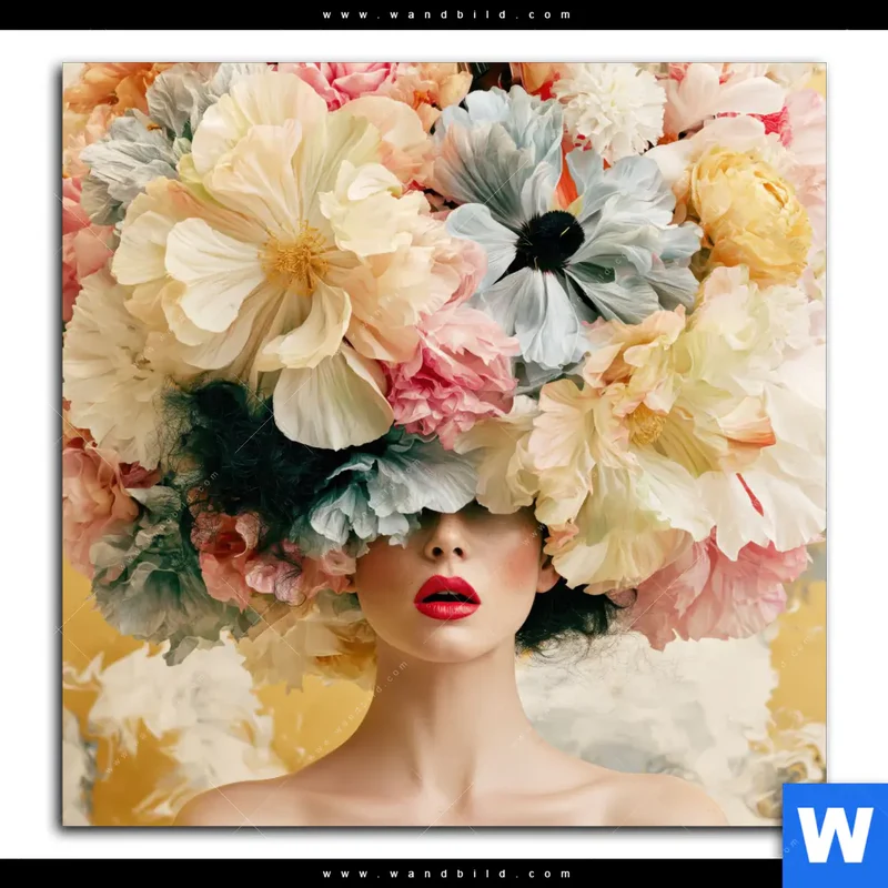 Acrylglasbild | Florale Diva | Quadrat
