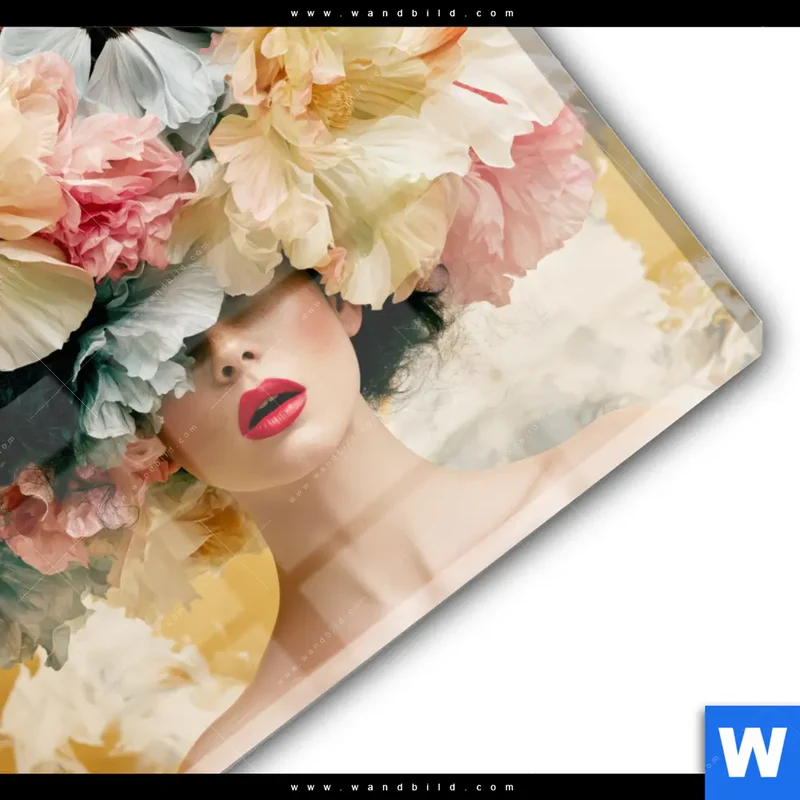 Acrylglasbild | Florale Diva | Quadrat