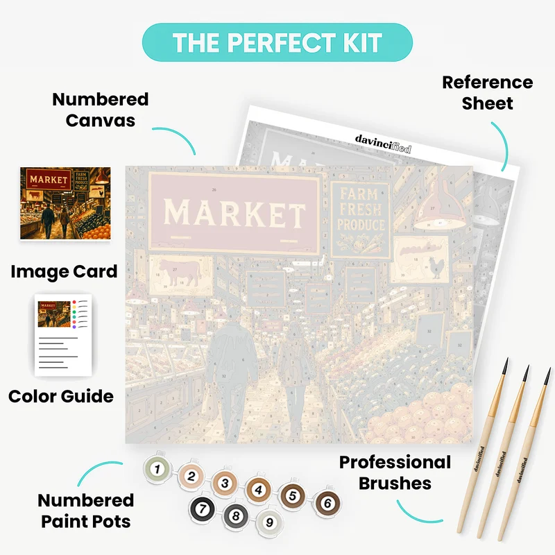 Reading Terminal Market - Paint by Numbers Kit