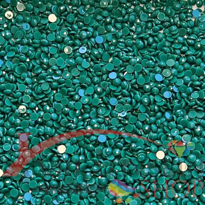 DMC 699 Christmas Green - runde Steine - Diamond Painting