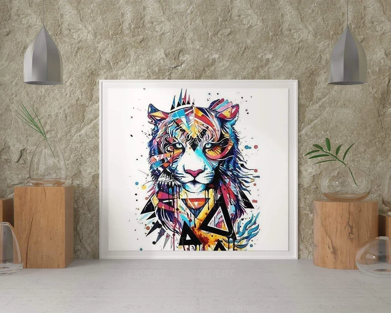 Malen nach Zahlen Tiger
