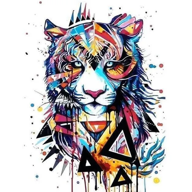 Malen nach Zahlen Tiger