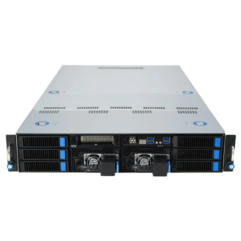 ASUS ESC4000A-E12 2U Rackmount Single 9004 Series AMD EPYC GPU Server - 6x Hot-Swap Bays - 4x GPU Support - Dual 3000W PSU