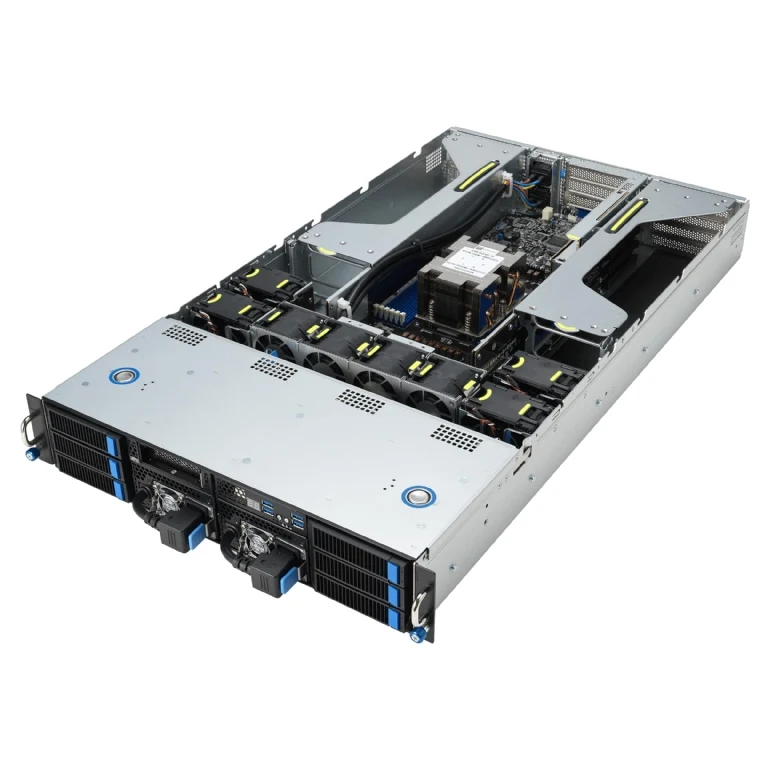 ASUS ESC4000A-E12 2U Rackmount Single 9004 Series AMD EPYC GPU Server - 6x Hot-Swap Bays - 4x GPU Support - Dual 3000W PSU
