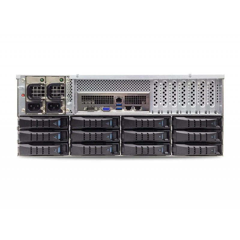 AIC 4U 12G Enterprise Storage Server Chassis 36 x 3.5" + 2 x 2.5" Internal with 1200W Redundant PSU (Rails Included) * Expander On Board