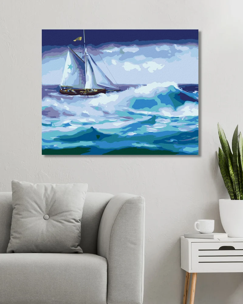 Diamond painting - SEGELSCHIFF AUF SEE (D. RUSTY RUST)
