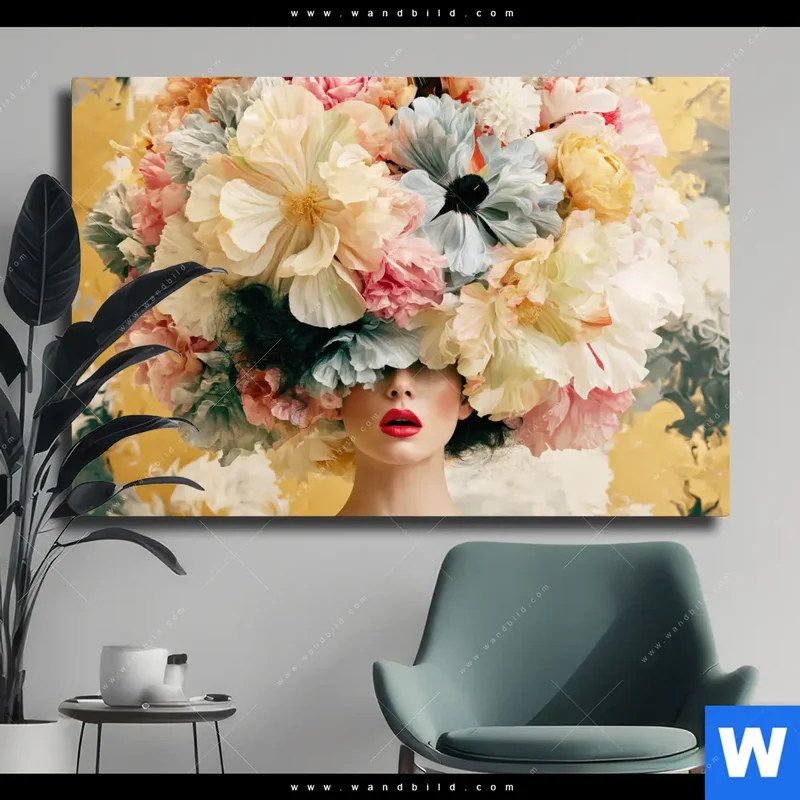 Leinwandbild | Florale Diva | Querformat