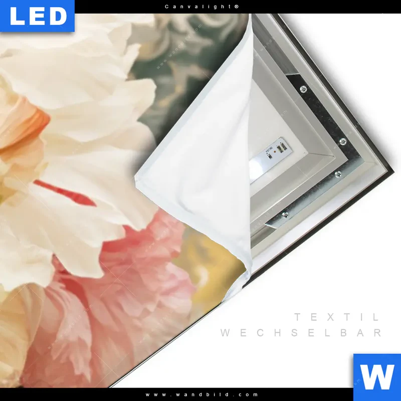 Canvalight® Leuchtbild | Florale Diva | Panorama