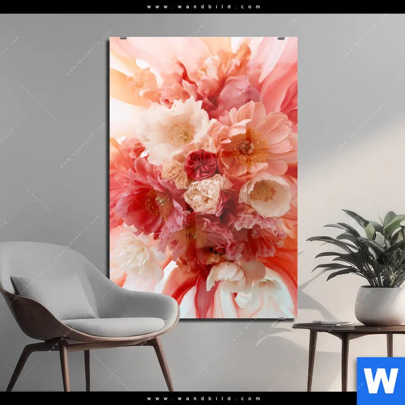 Acrylglasbild | Florale Explosion | Hochformat