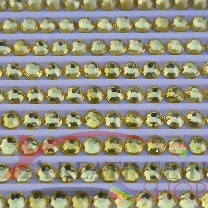 DMC 307 Lemon - rund Steine - Strass - Diamond Painting