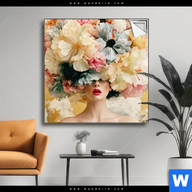 Spannbild | Florale Diva | Quadrat
