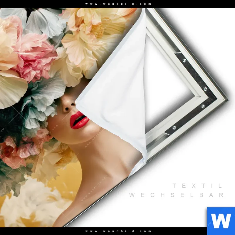 Spannbild | Florale Diva | Quadrat