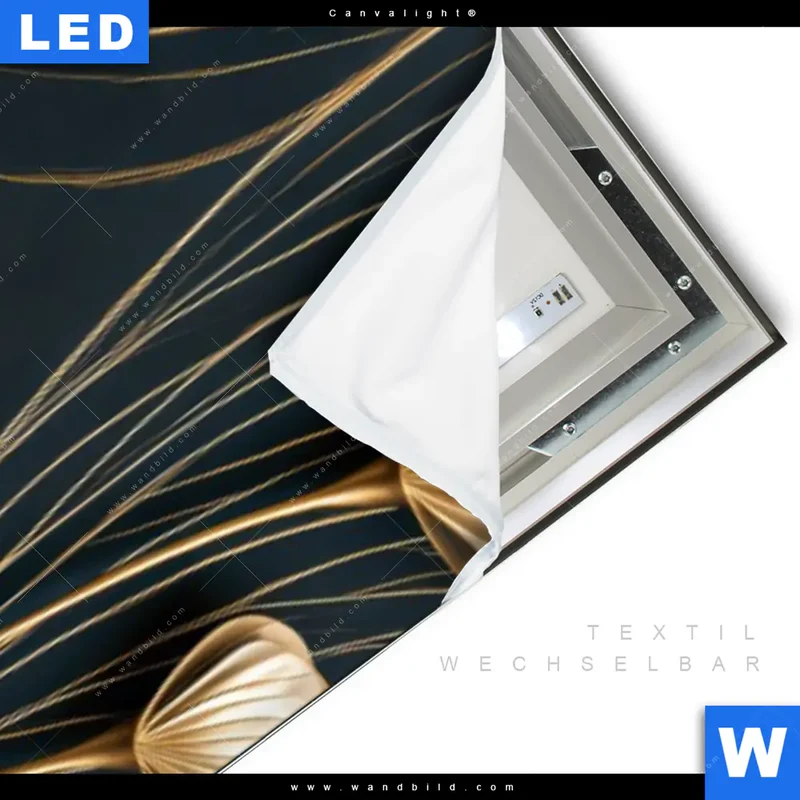 Canvalight® Leuchtbild | Rehe - Anmut des Waldes | Schmal