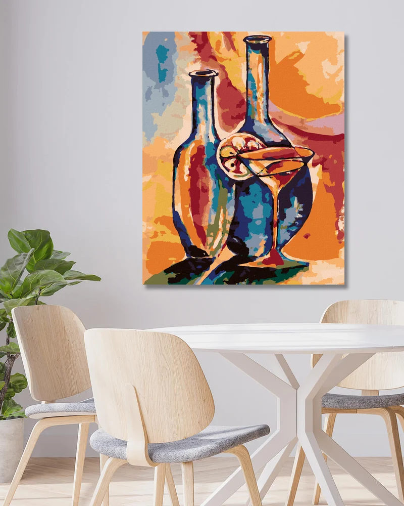 Diamond painting - OFFENE GLÄSER MIT EINEM GETRÄNK