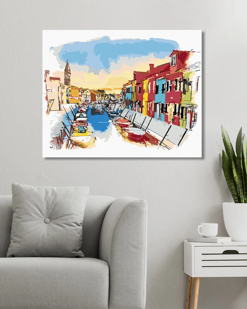 Diamond painting - INSEL BURANO IN VENEDIG