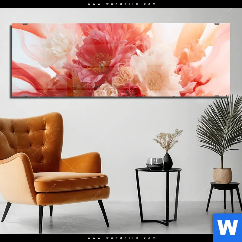 Acrylglasbild | Florale Explosion | Panorama