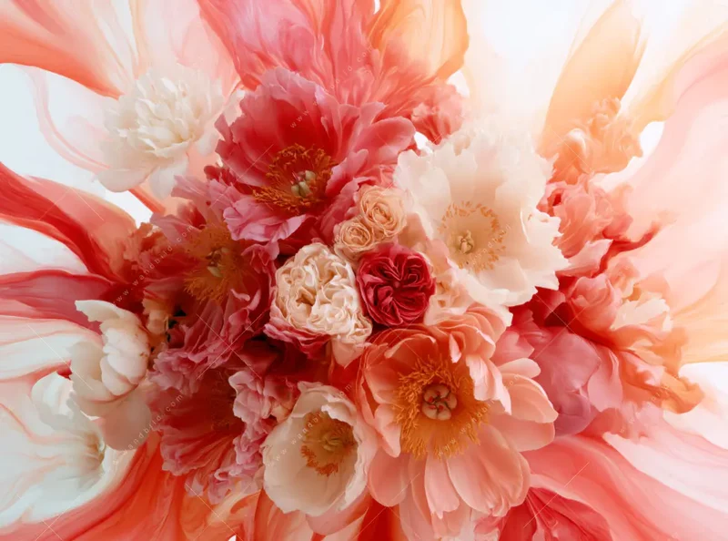 Wechselmotiv Acrylglas Canvalight® DIA | Florale Explosion | Quadrat