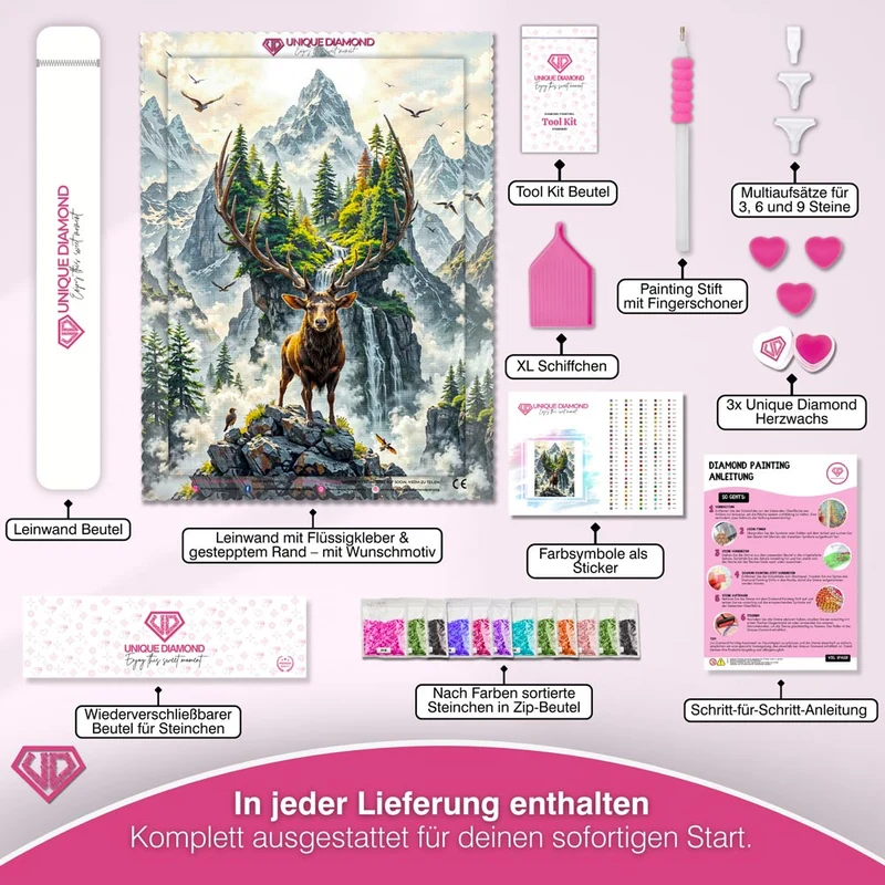 5D Diamond Painting – König der Gipfel