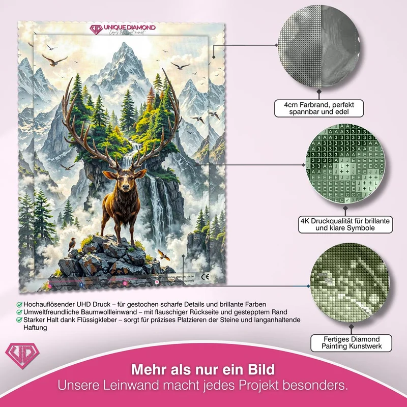 5D Diamond Painting – König der Gipfel
