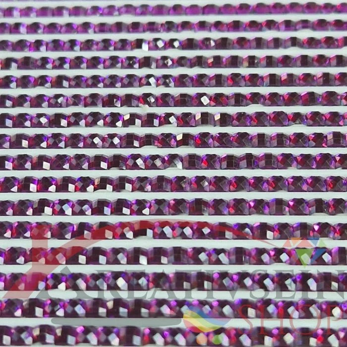 DMC 3837 Lavender ULT DK - eckige Steine - Strass - Diamond Painting