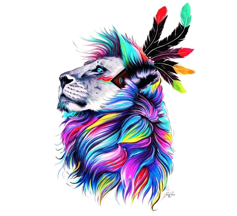 Lion Colors Different PIX-414