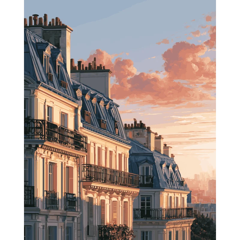 Paris in der goldenen Stunde