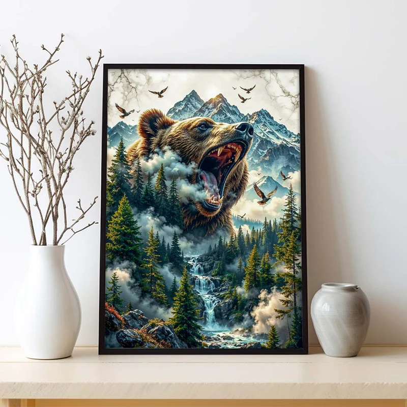 5D Diamond Painting – Ruf der Wildnis