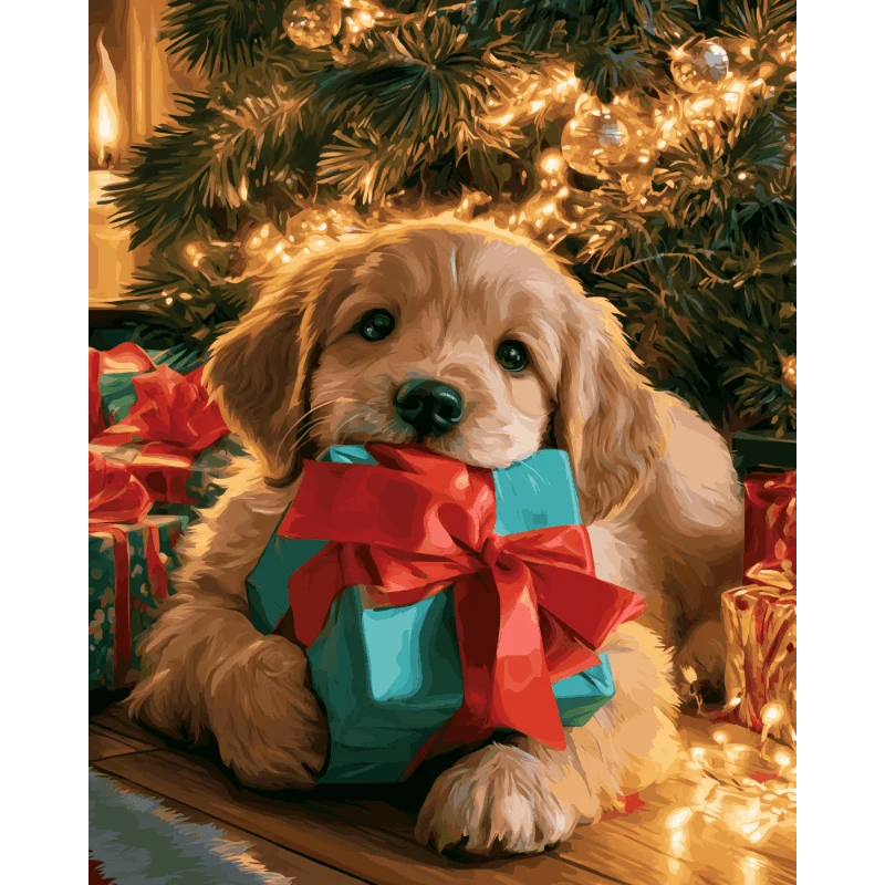 Welpen-Weihnachtsgeschenk