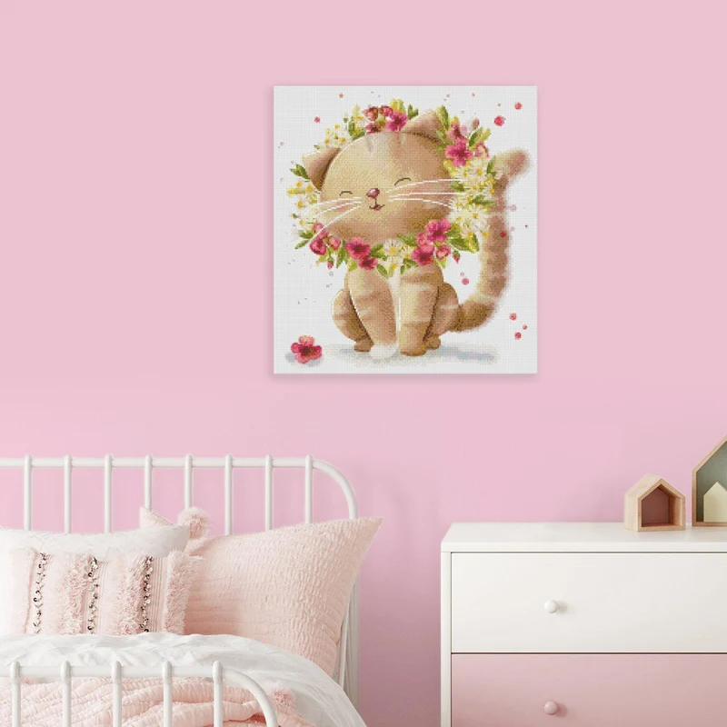 Diamond Painting - Sannadorable - Flower Kitty